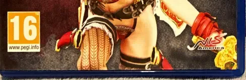 Onechanbara ZII: Chaos, the PEGI square on its front