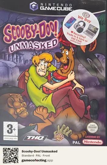 Scooby-Doo! Unmasked Nintendo GameCube, PAL box front