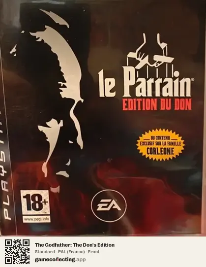 The Godfather: The Don's Edition PlayStation 3, France box front