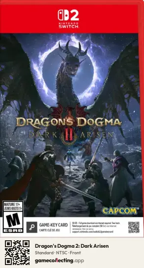 Dragon's Dogma 2: Dark Arisen Nintendo Switch 2, NTSC box front