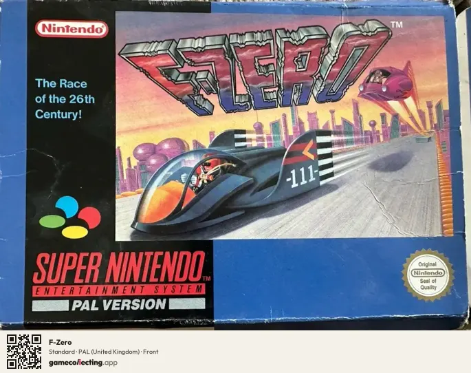 F-Zero Super Nintendo Entertainment System, United Kingdom box front