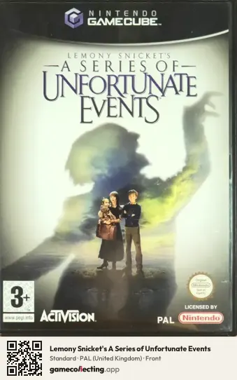 Lemony Snicket's A Series of Unfortunate Events Nintendo GameCube, United Kingdom box front