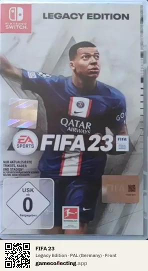 FIFA 23 Nintendo Switch, Germany box front