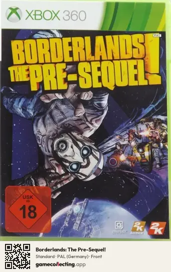 Borderlands: The Pre-Sequel! Xbox 360, Germany box front