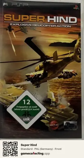 Super Hind PlayStation Portable, Germany box front