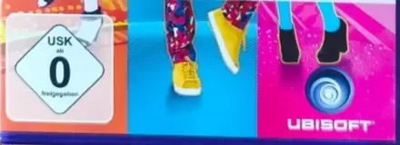 Just Dance 2014, the USK square on its front