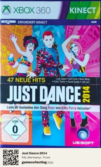 Just Dance 2014 Xbox 360, Germany box front