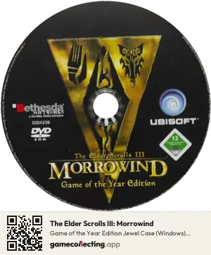 The Elder Scrolls III: Morrowind Computer, PAL disc