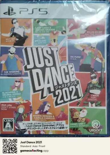 Just Dance 2021 PlayStation 5, Asia box front