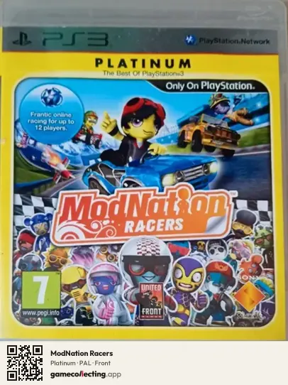 ModNation Racers PlayStation 3, PAL box front