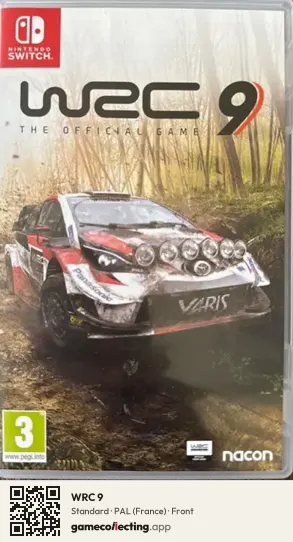 WRC 9 Nintendo Switch, France box front