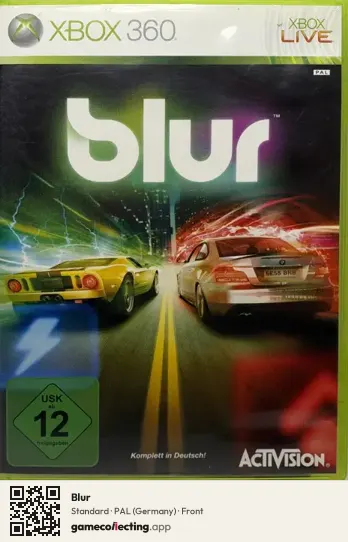 Blur Xbox 360, Germany box front