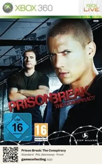 Prison Break: The Conspiracy Xbox 360, Germany box front