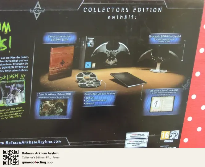 Batman: Arkham Asylum PlayStation 3, PAL box front