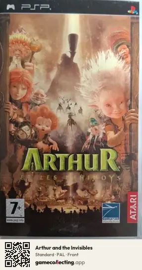 Arthur and the Invisibles PlayStation Portable, PAL box front