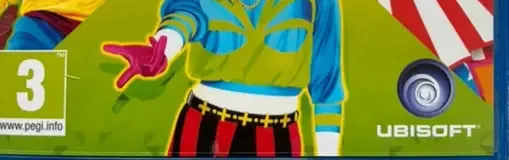 Just Dance 2015, the PEGI square on its front