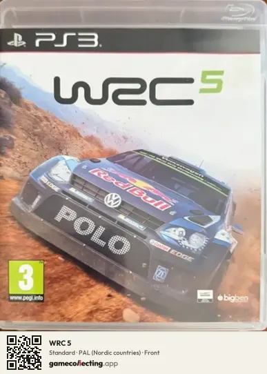 WRC 5 PlayStation 3, Nordic countries box front