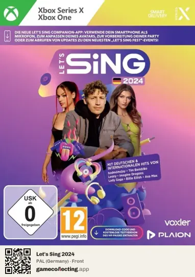 Let's Sing 2024 Xbox Series X, Germany box front
