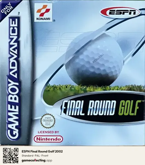 ESPN Final Round Golf 2002 Game Boy Advance, PAL box front