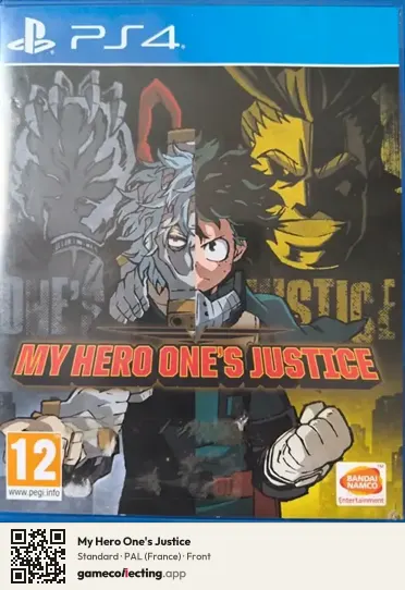 My Hero One's Justice PlayStation 4, France box front