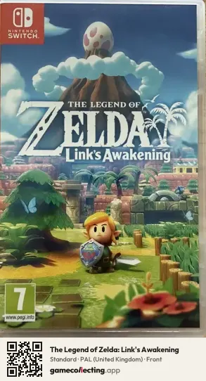 The Legend of Zelda: Link's Awakening Nintendo Switch, United Kingdom box front