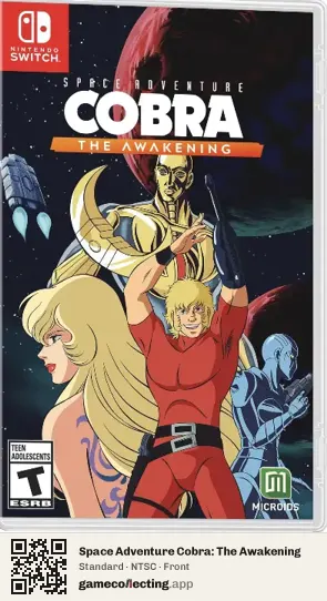 Space Adventure Cobra: The Awakening Nintendo Switch, NTSC box front