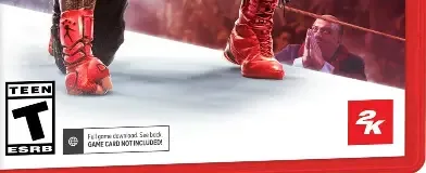 WWE 2K25, the ESRB box on its front