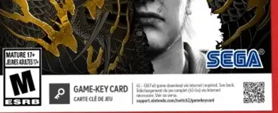 Yakuza Kiwami 2, the ESRB box on its front