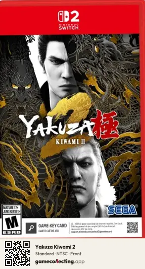 Yakuza Kiwami 2 Nintendo Switch 2, NTSC box front