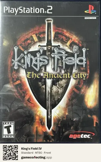King's Field IV PlayStation 2, NTSC box front