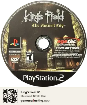 King's Field IV PlayStation 2, NTSC disc