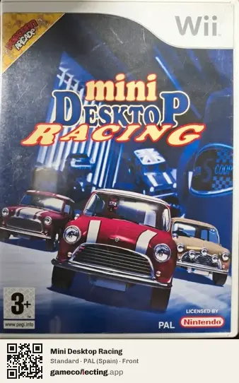 Mini Desktop Racing Nintendo Wii, Spain box front