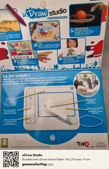 uDraw Studio Nintendo Wii, France box front
