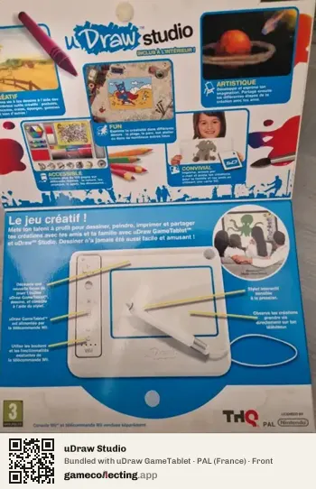 uDraw Studio Nintendo Wii, France box front