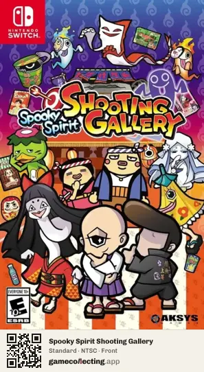 Spooky Spirit Shooting Gallery Nintendo Switch, NTSC box front