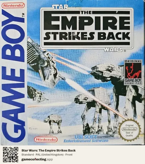 Star Wars: The Empire Strikes Back Game Boy, United Kingdom box front