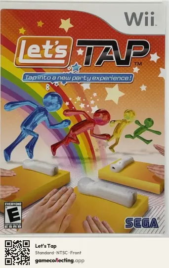 Let's Tap Nintendo Wii, NTSC box front