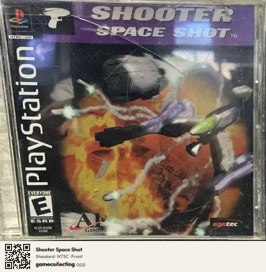 Shooter Space Shot PlayStation, NTSC box front