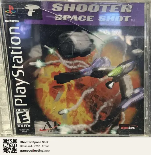 Shooter Space Shot PlayStation, NTSC box front
