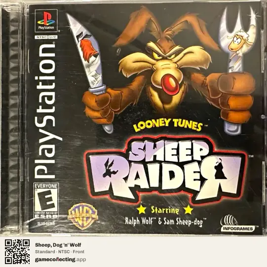 Sheep, Dog 'n' Wolf PlayStation, NTSC box front