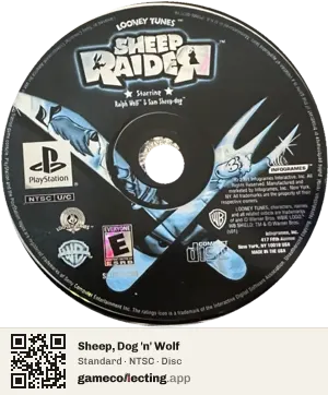Sheep, Dog 'n' Wolf PlayStation, NTSC disc