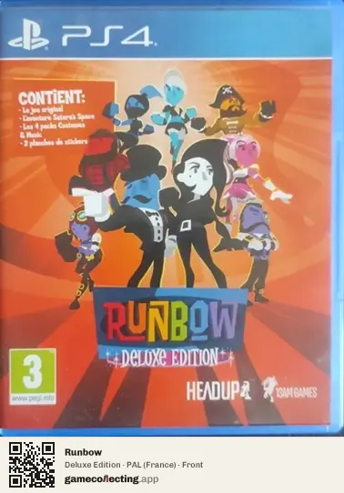Runbow PlayStation 4, France box front