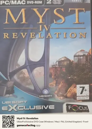Myst IV: Revelation Computer, United Kingdom box front