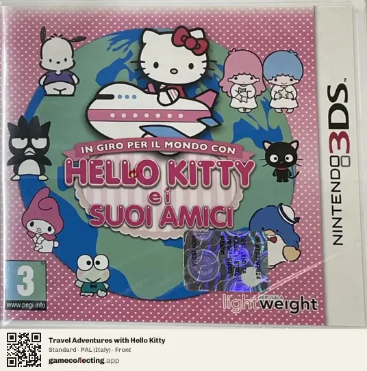 Travel Adventures with Hello Kitty Nintendo 3DS, Italy box front