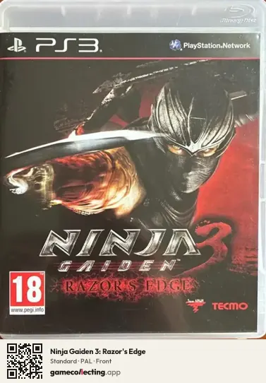 Ninja Gaiden 3: Razor's Edge PlayStation 3, PAL box front