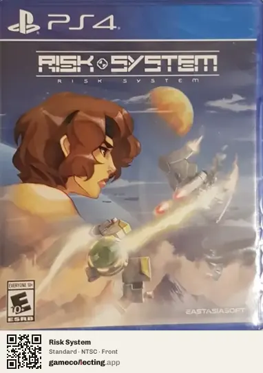 Risk System PlayStation 4, NTSC box front
