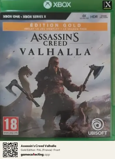 Assassin's Creed Valhalla Xbox One, France box front