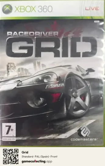 Grid Xbox 360, Spain box front