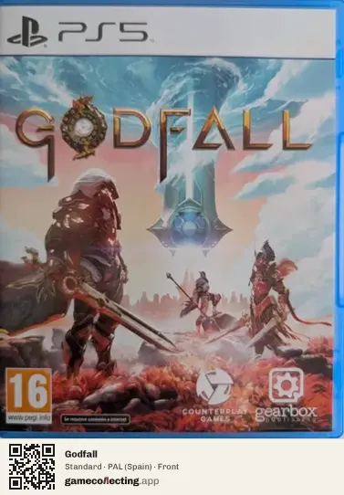 Godfall PlayStation 5, Spain box front