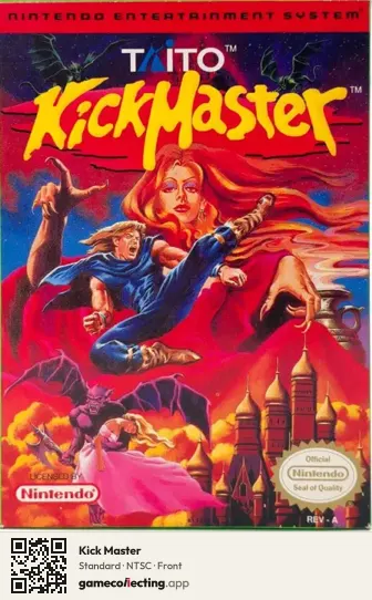 Kick Master Nintendo Entertainment System, NTSC box front